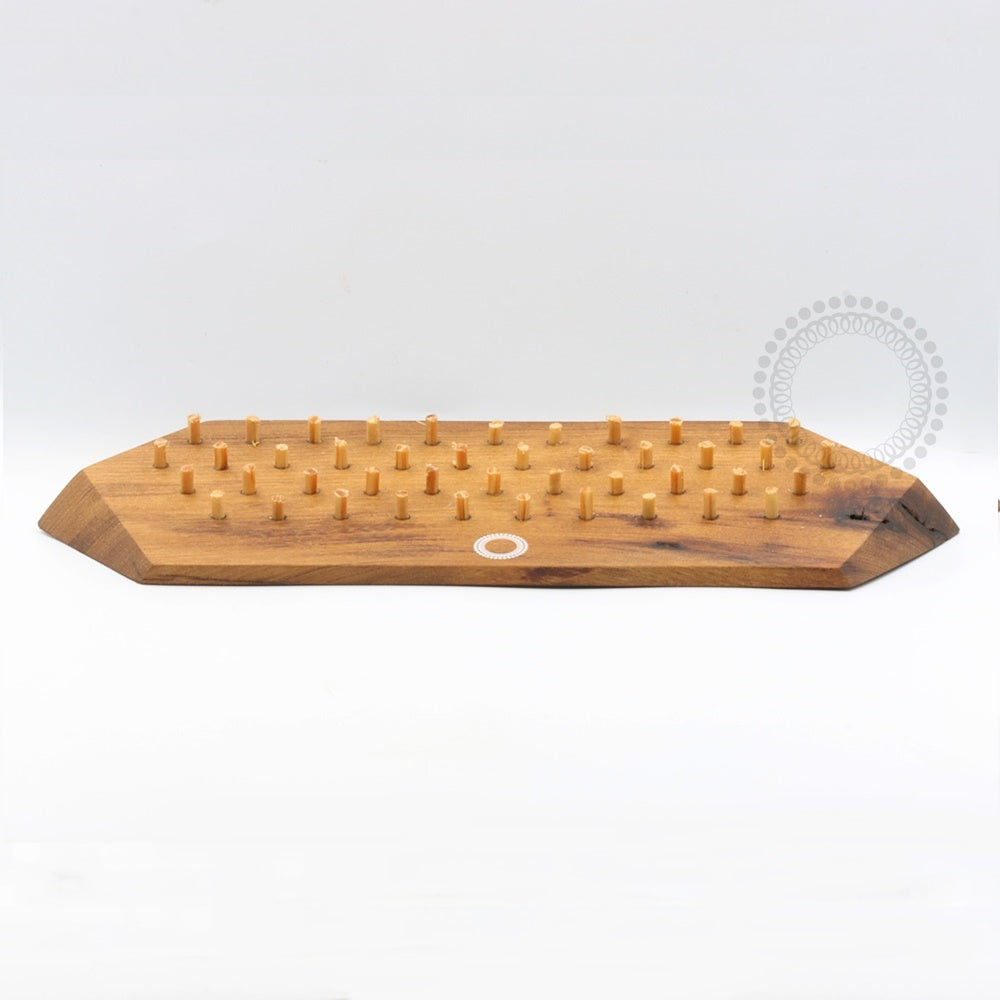 EP14 Expositor 46 Pinos Silicone Imbuia Para Argolas
