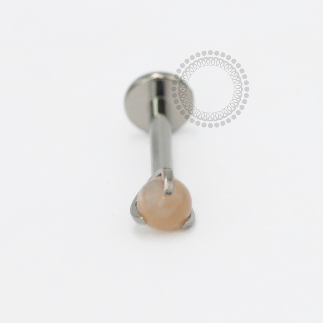 TN1807 Labret Esfera Moon Laranja Titânio ASTM F-136