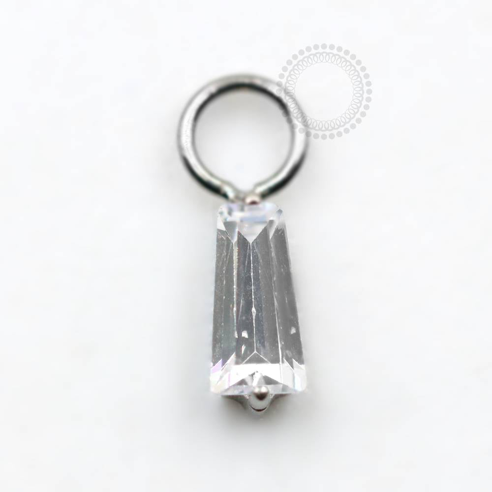 TN822 Solitaire Zirconia Titanium Pendant