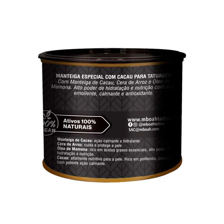 Manteiga Cocoa Butter Mboah tattoo 300g