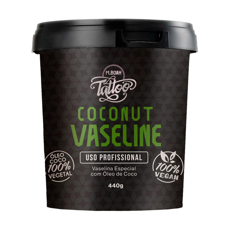 Vaselina mboah tattoo coconut - 440g (Vaselina para Tatuagem)