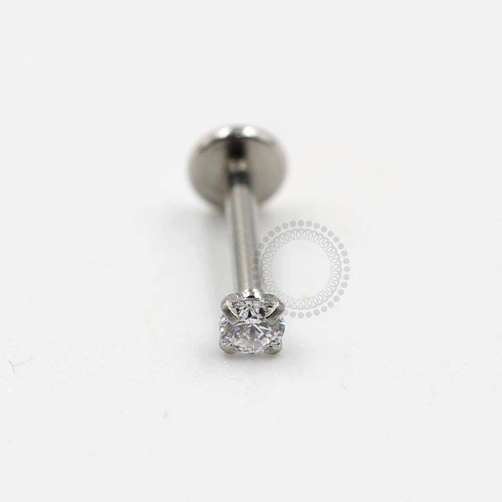 PB14 Labret Zirconia Internal Thread Steel 316L