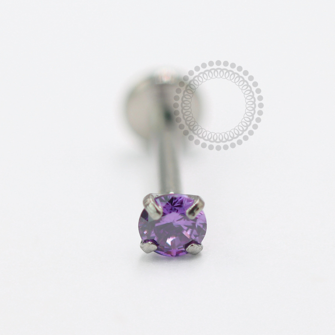TN340 Labret Zirconia Colorida Titânio ASTM F136