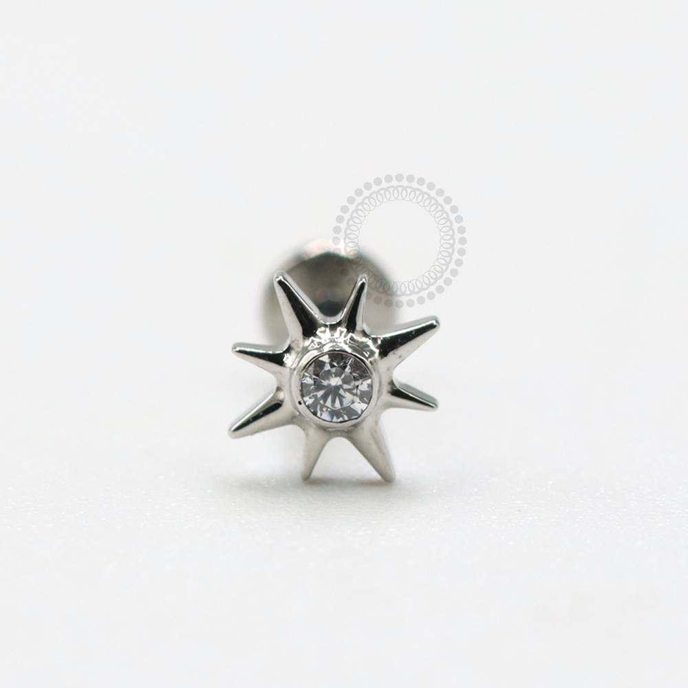 PB118 Labret Star Steel 316L