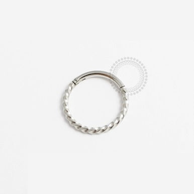PB11 Twisted Segment Ring 316L Steel