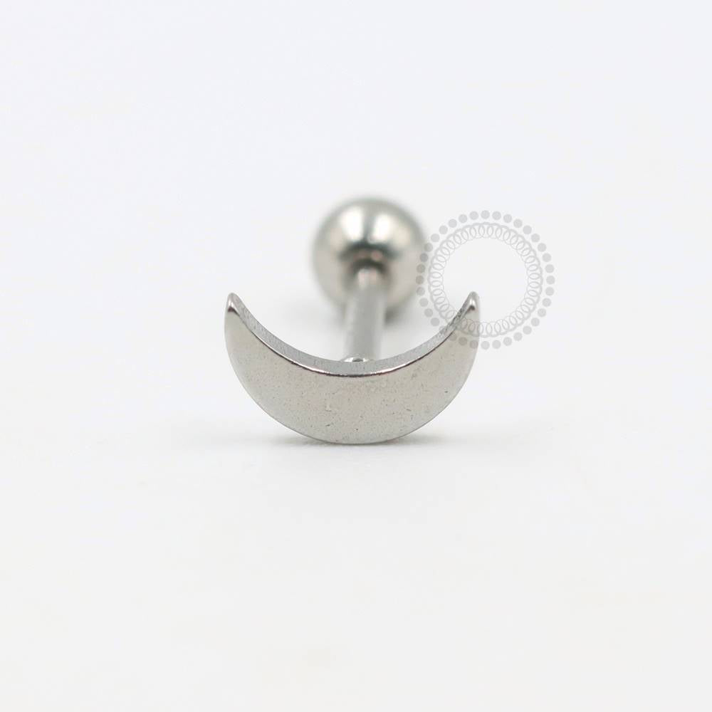 PB40 Micro Barbell Straight Moon 316L Steel