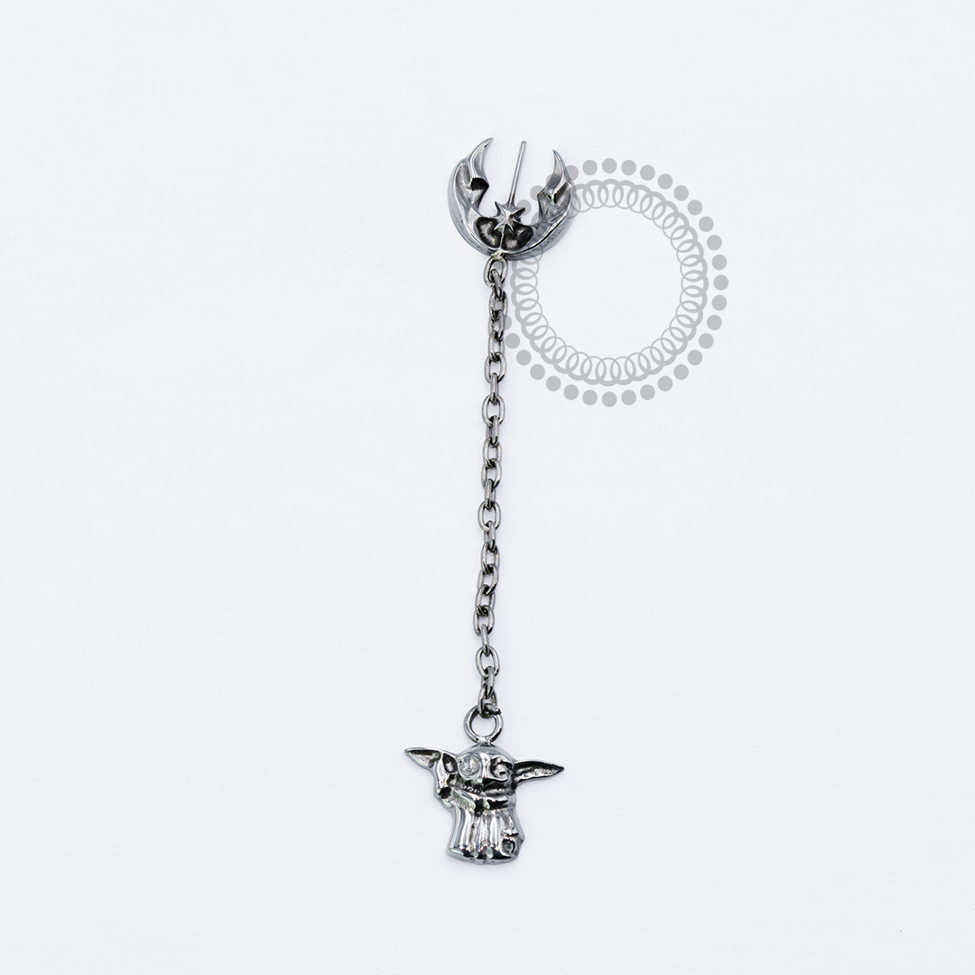 TN1943 Topo Ordem Jedí Pingente Baby Yoda Titanio ASTM F-136