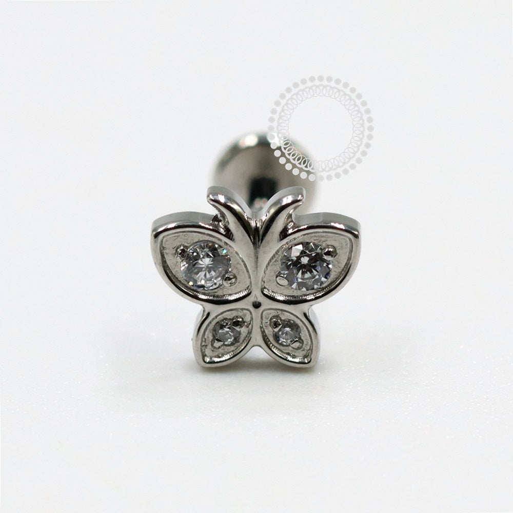 PB126 Butterfly Labret Steel 316L