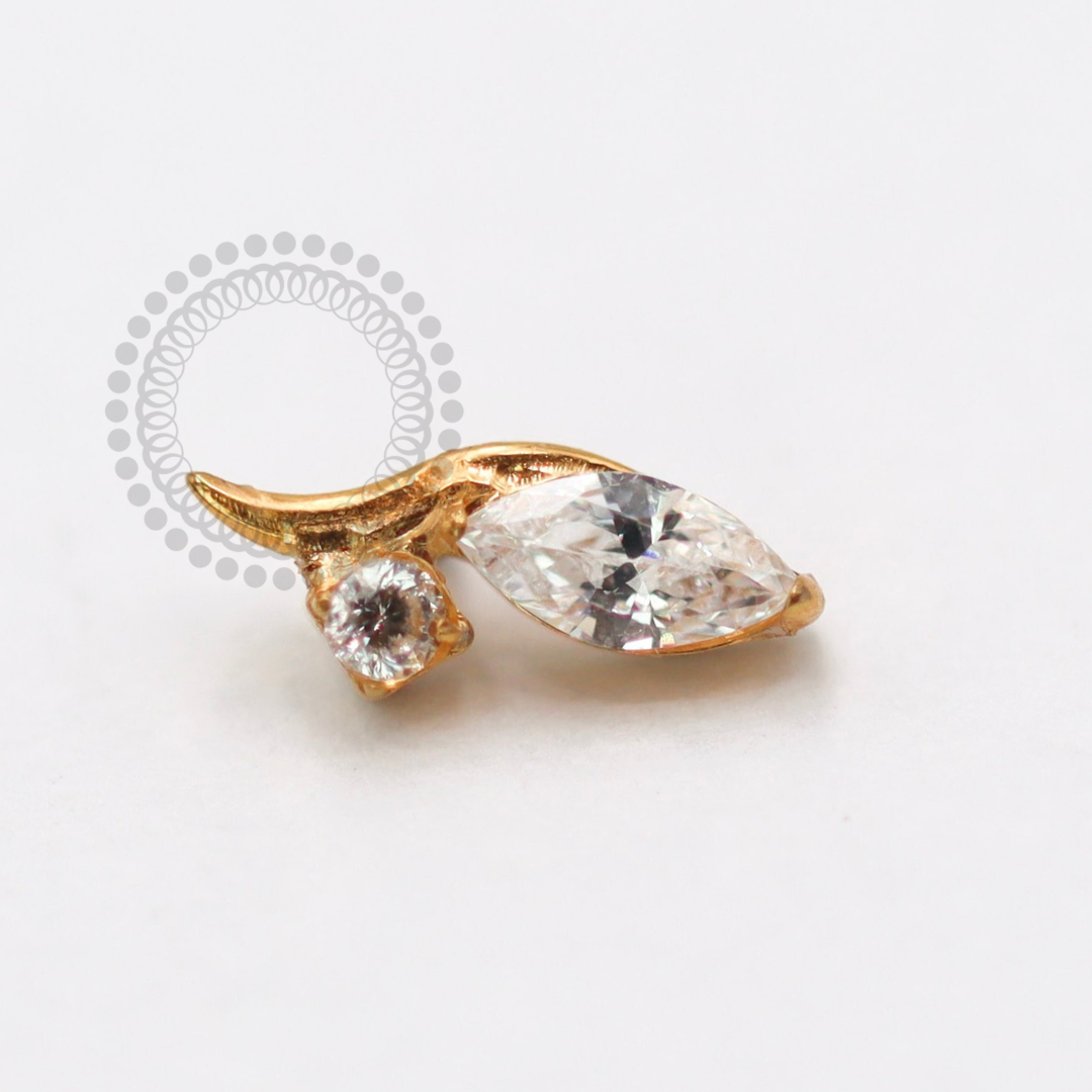 TN1758 Topo Tulipa Modelo 2 Titânio PVD Gold