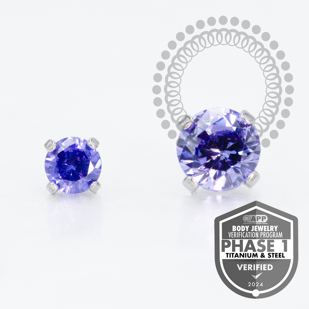 TT24 Topo Zirconia Violeta Rosca Titânio Mill®