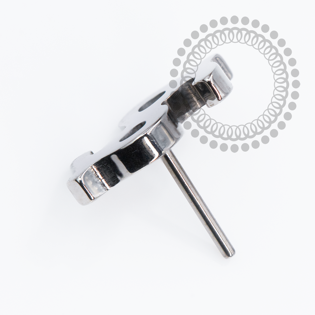 TN2268 Topo Cifrão Liso Push Pin Titânio ASTM F136