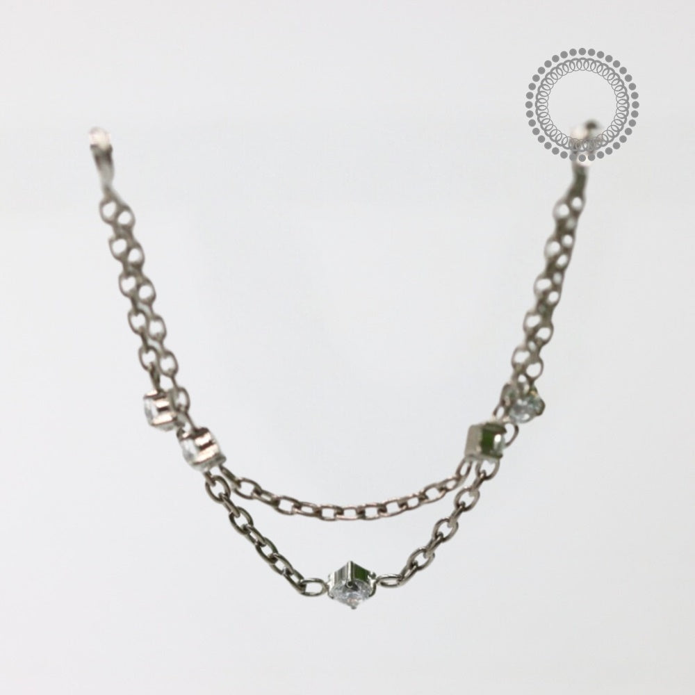 TN1107 Double Chain with Titanium Light Points
