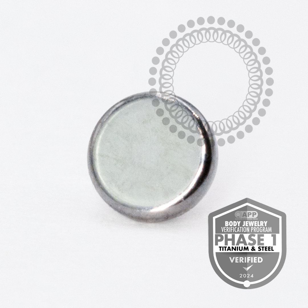 TT11 Top Disc Flat – (16G) Internal Thread | Titanium Mill®