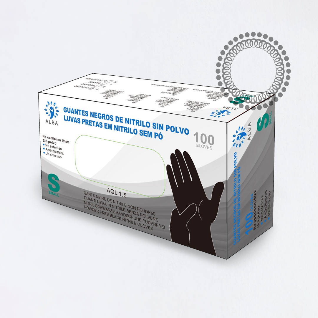 DC01 PINK NITRILE GLOVES