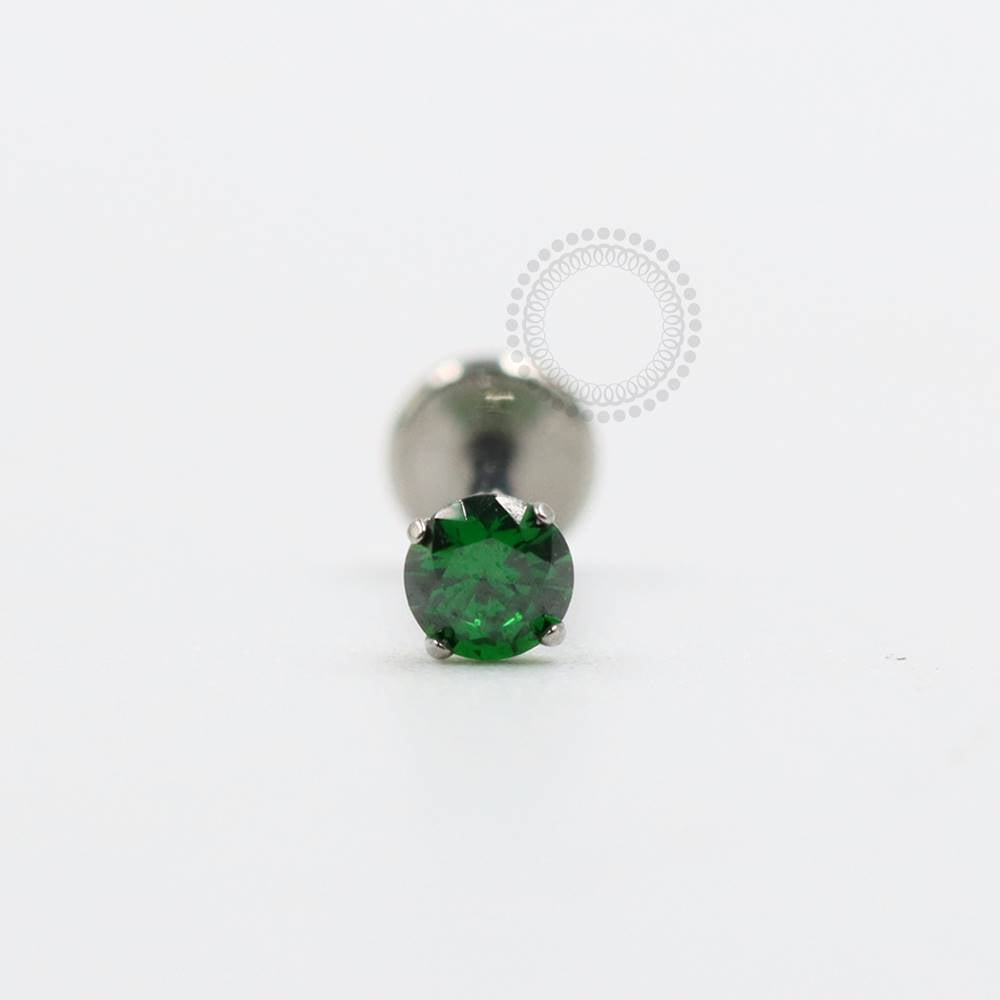 TN340 Labret Zirconia Colorida Titânio ASTM F136