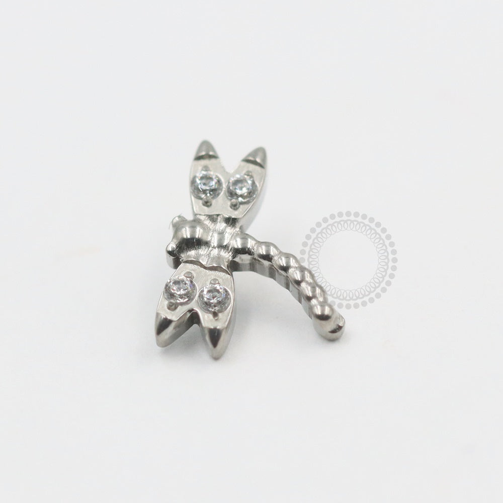 TN1294 Topo Libelula CZ Titânio 1.2mm
