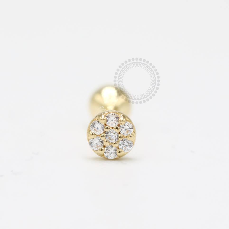 OR45 Microbell Cravejado Ouro 18K (0,30g)