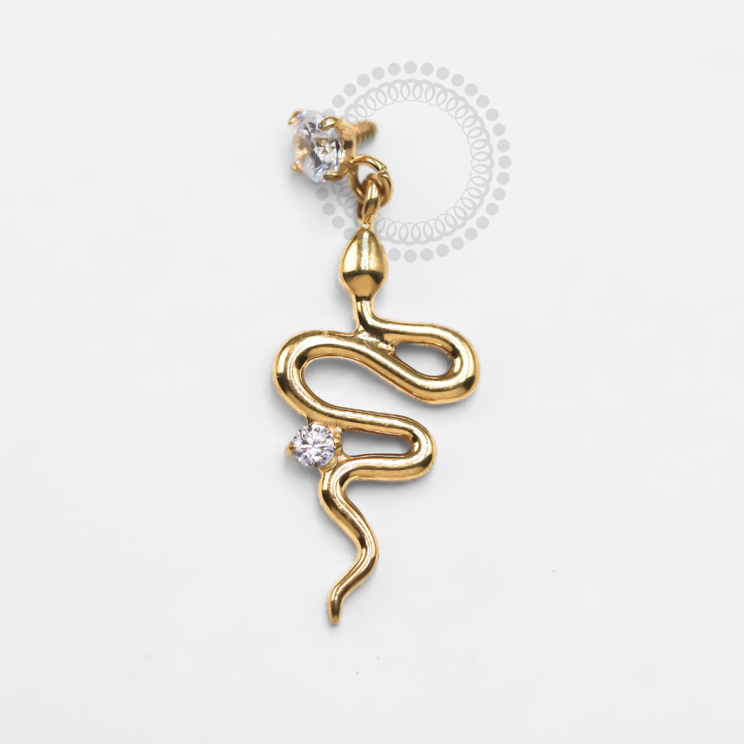 TN1295 Top Light Spotlight with Snake Pendant Titanium PVD Gold