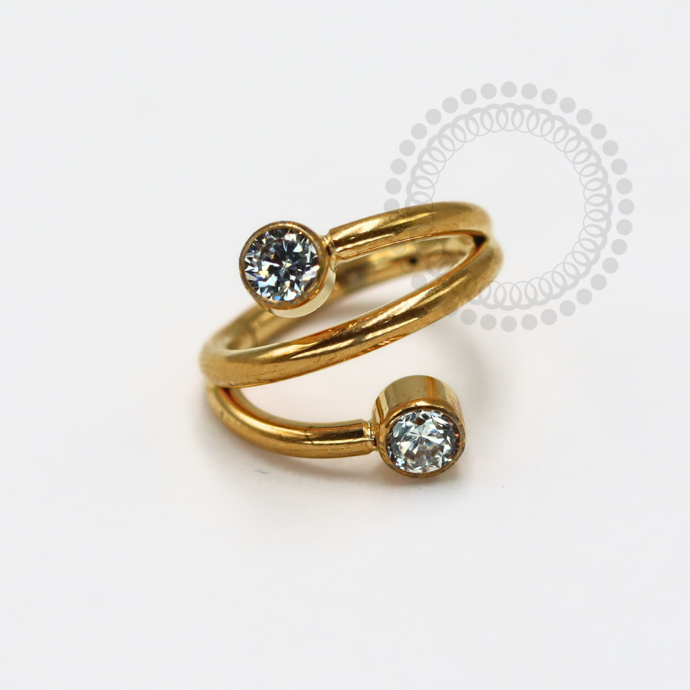 TN1202 Two Segment Spot Light Titanium PVD Gold