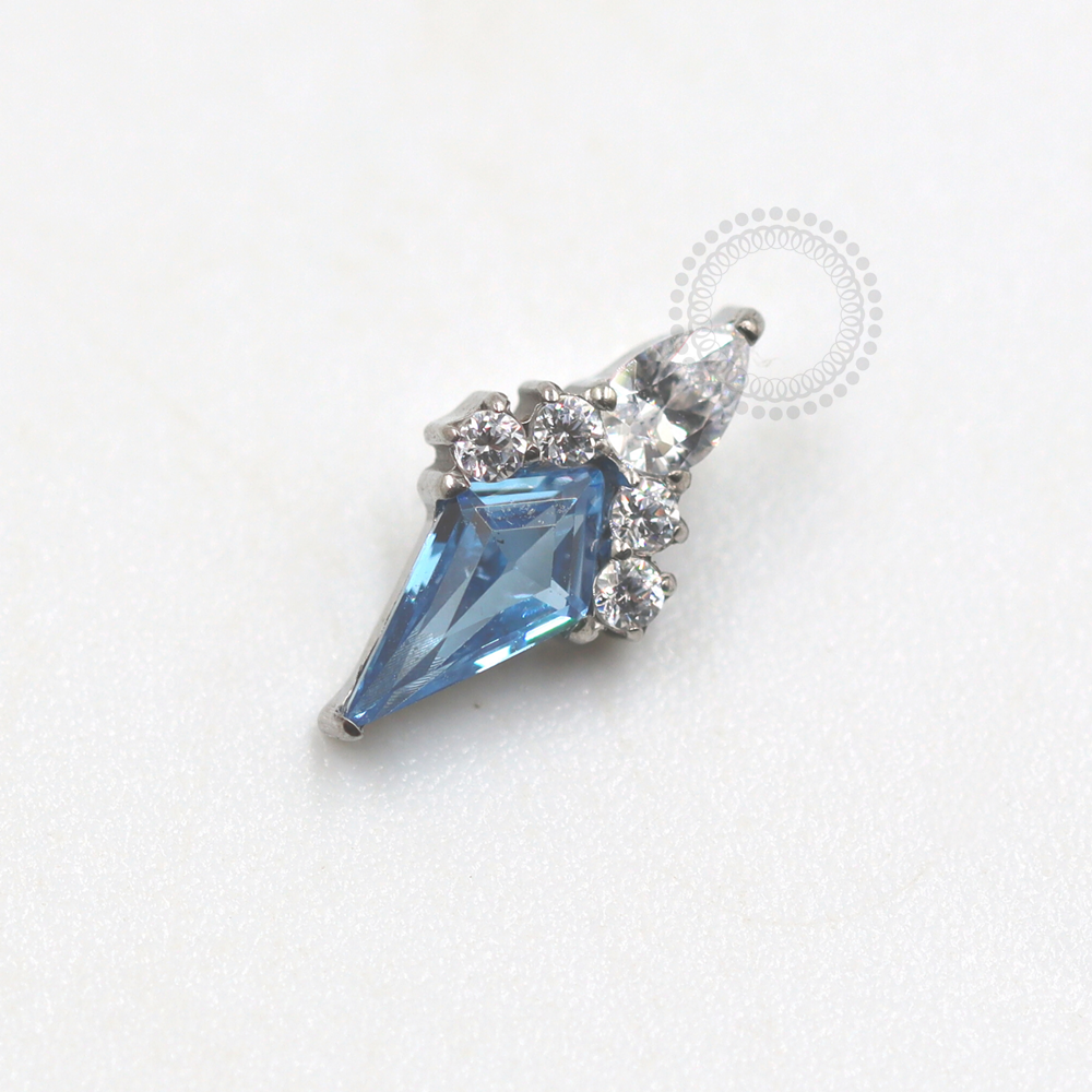 TN683 Indian Blue/Titanium Crystal Top