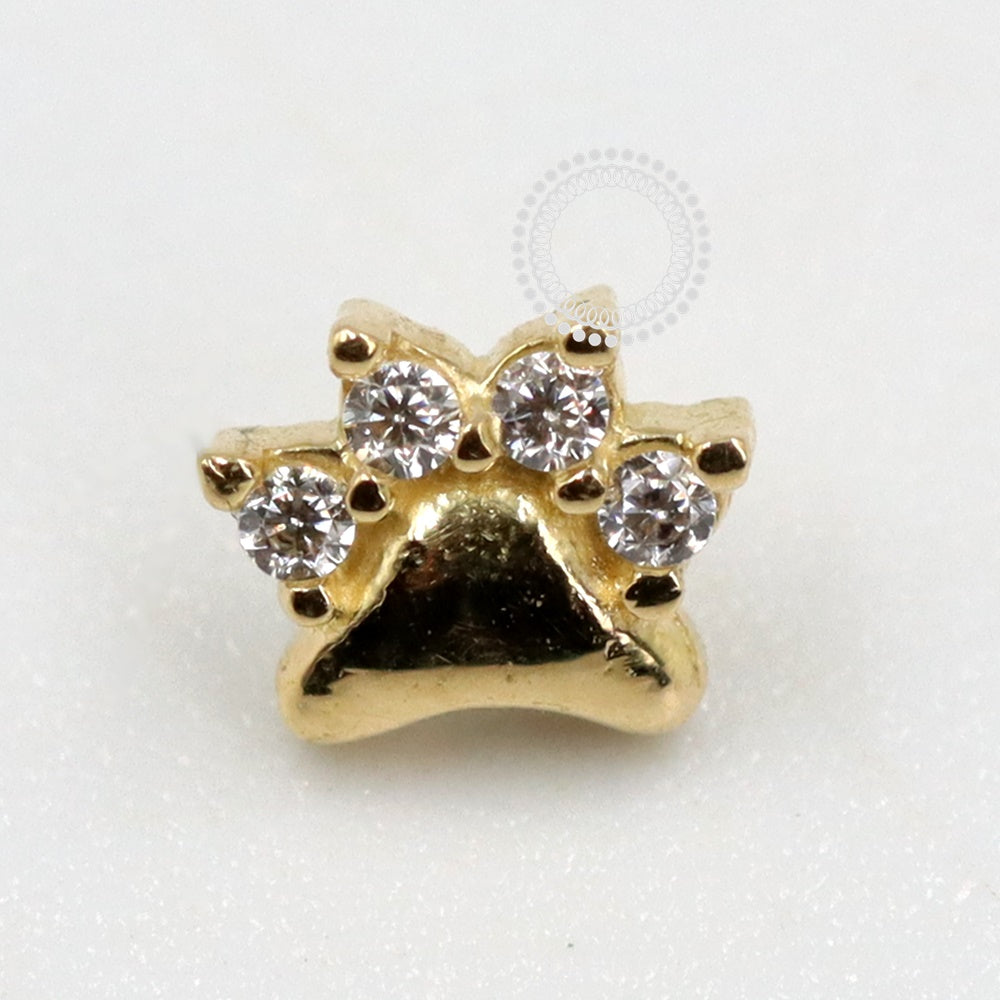 OR74 Topo Patinha ( 0,18g) Ouro 18K