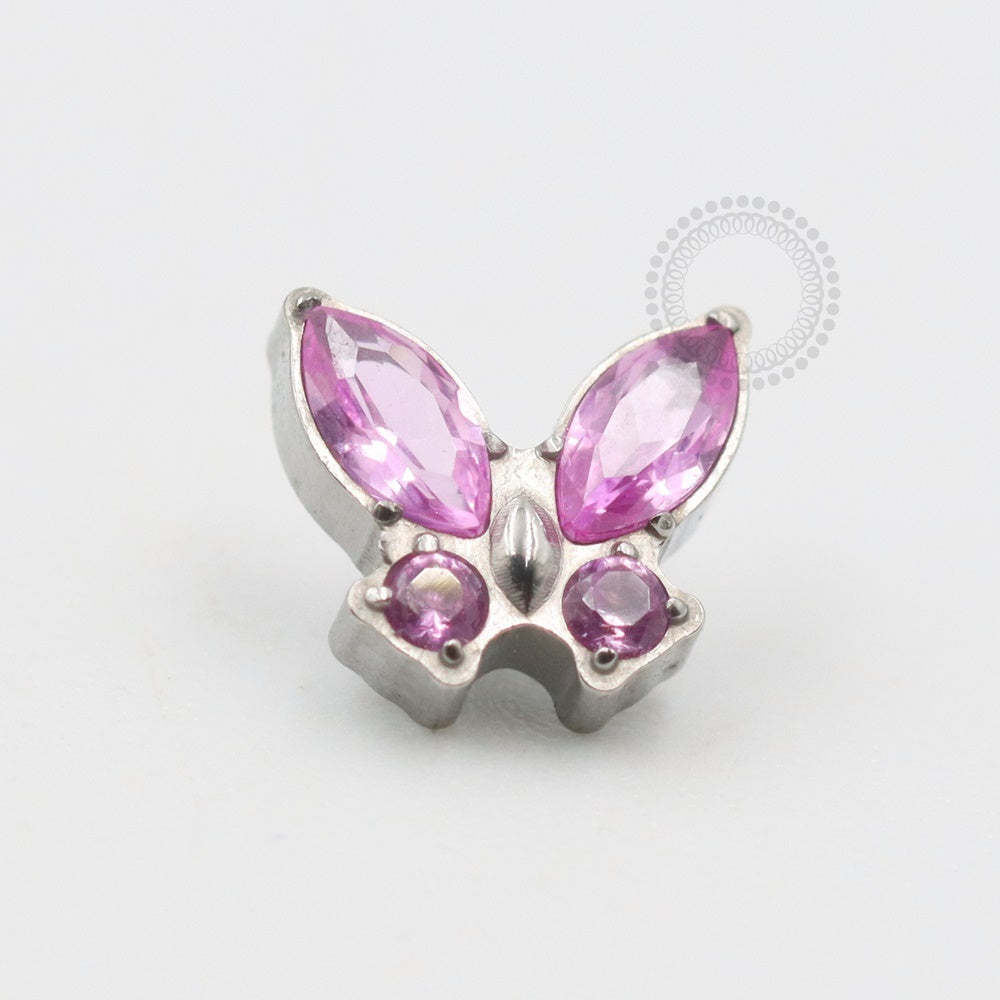 TN518 Topo Borboleta Zirconia Titânio