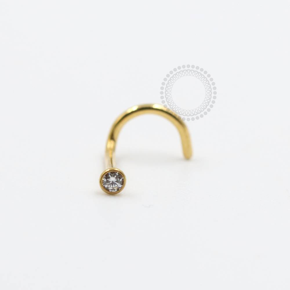 PVD99 Nostril Steel PVD Gold