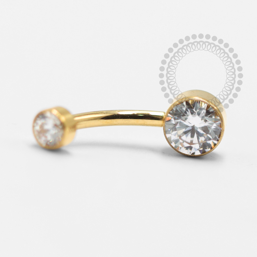 TN1500 Navel Flat Titânio PVD Gold