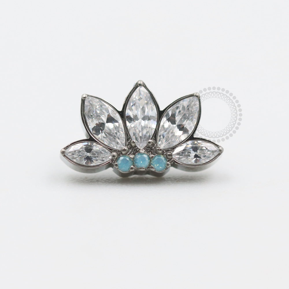 TN455 Topo Cluster Flor De Lotus Titânio