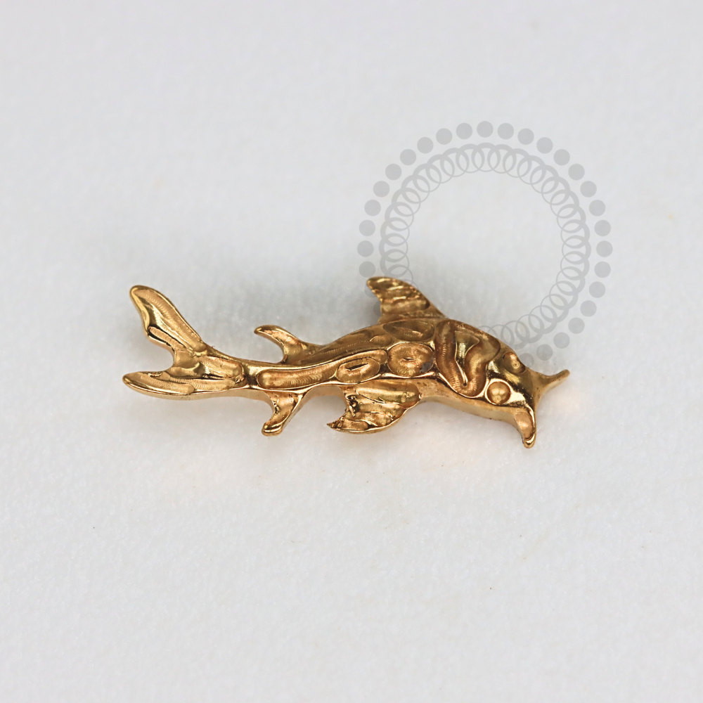 TN1176 Titanium PVD Gold Carp Top