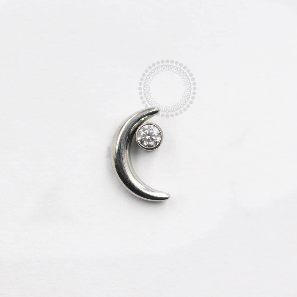 TN886 Crescent Moon Topper with Titanium Light Point
