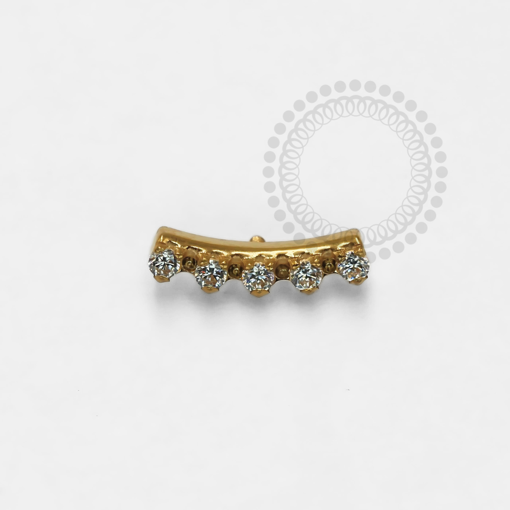 TN1206 Titanium PVD Gold Cluster Top