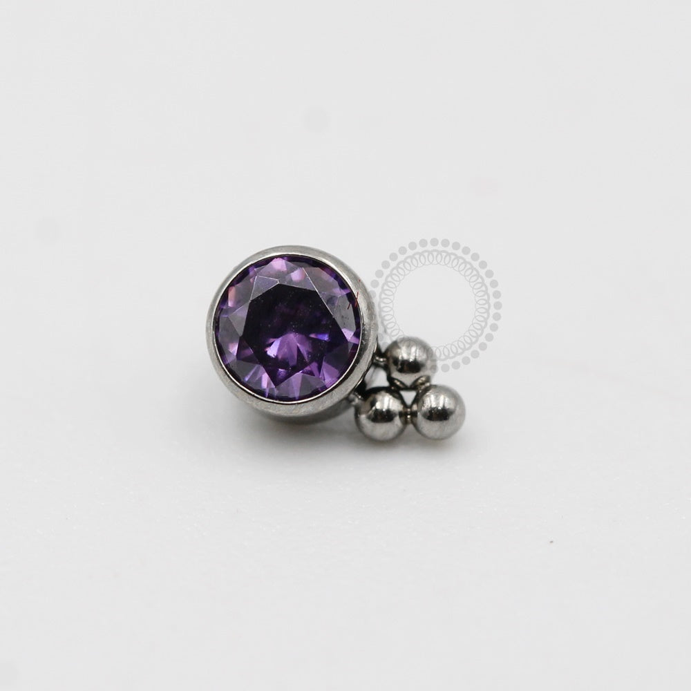 TN398 Topo Zirconia 3 Esferas Titânio