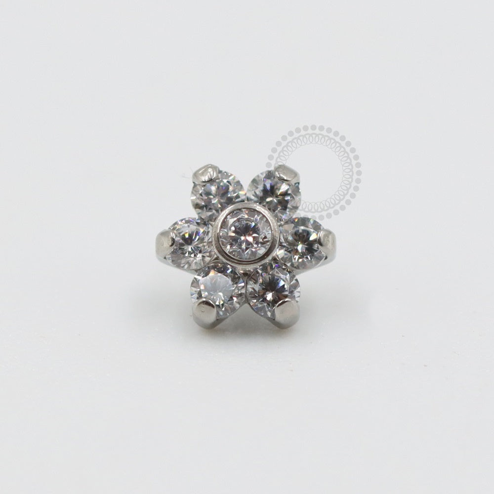 TN306 Titanium Zirconia Flower Top