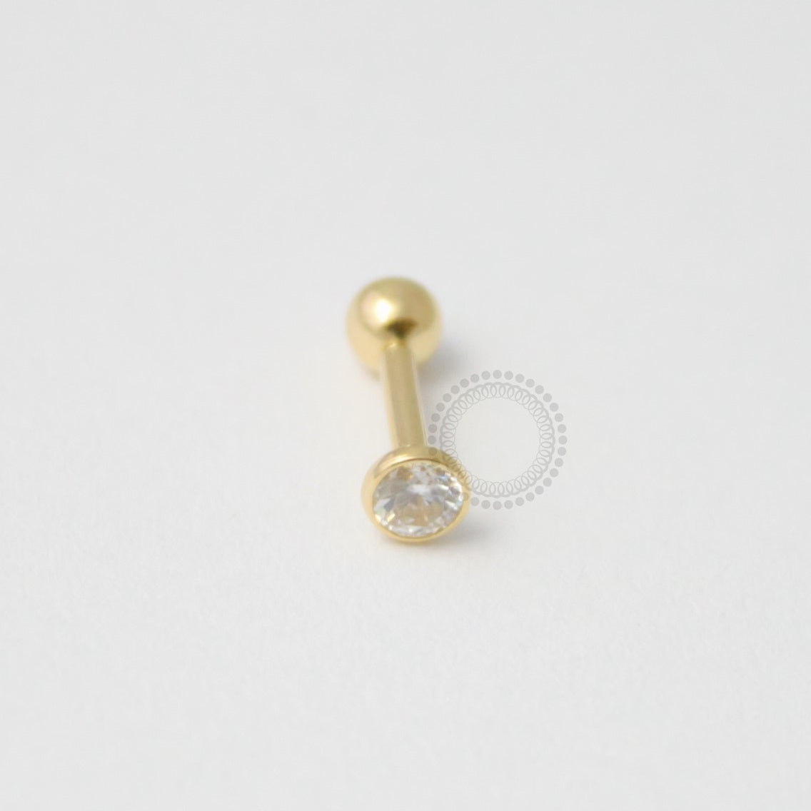 OR01 Microbell zirconia flat ouro 18k (0,204g)