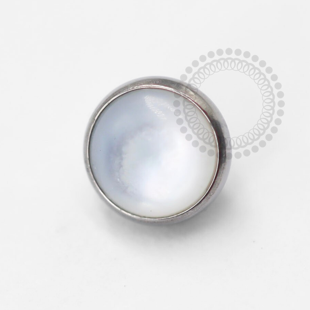 TN1435 Titanium Mother of Pearl Microdermal Top ASTM F-136