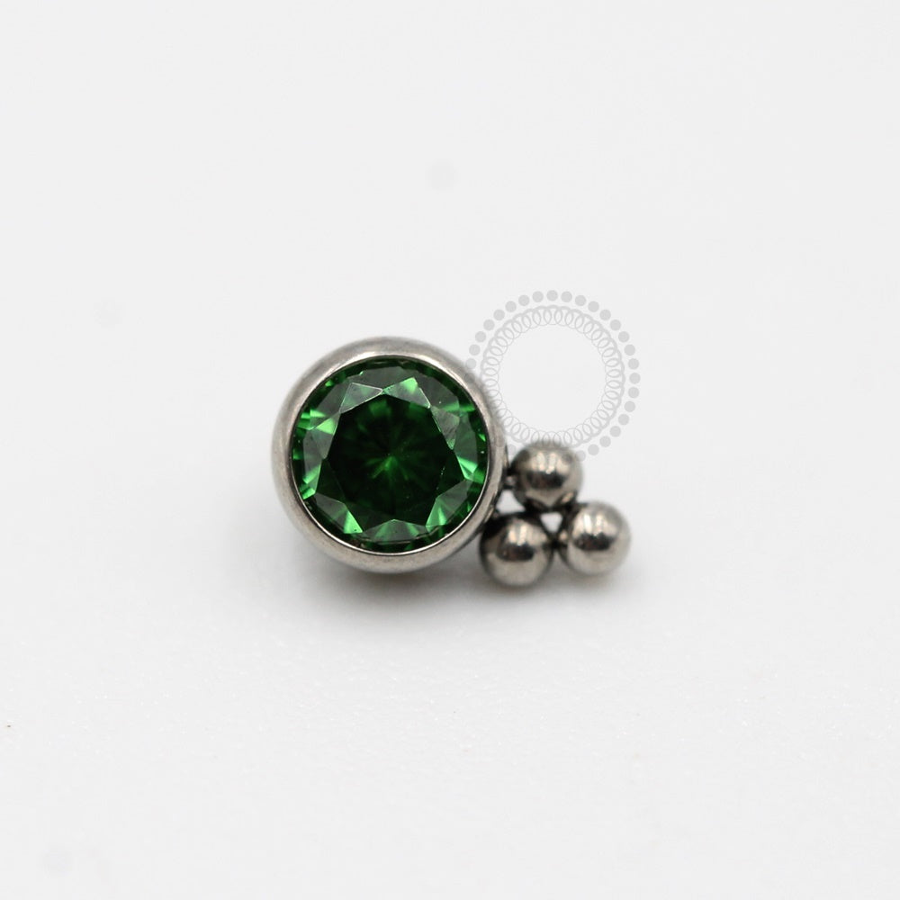 TN398 Topo Zirconia 3 Esferas Titânio