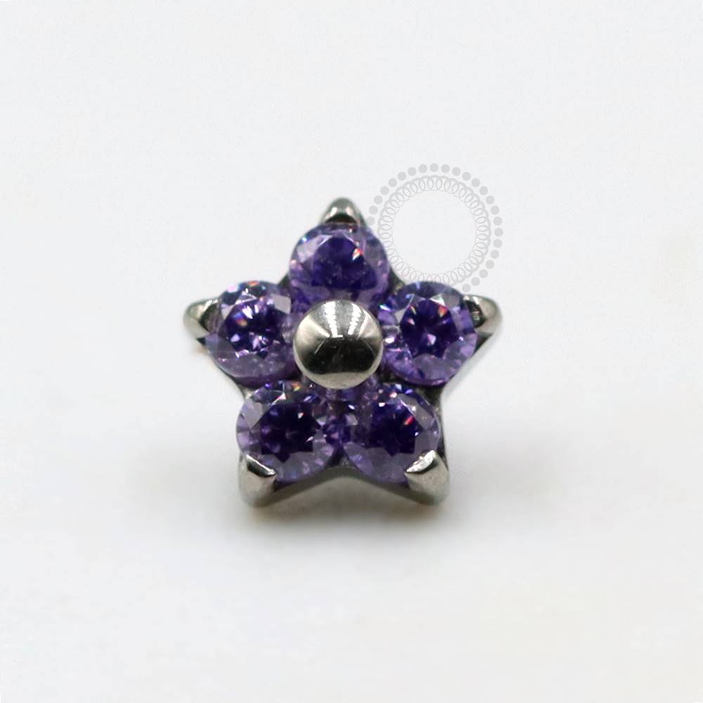 TN294 Topo Mini Flor Titânio