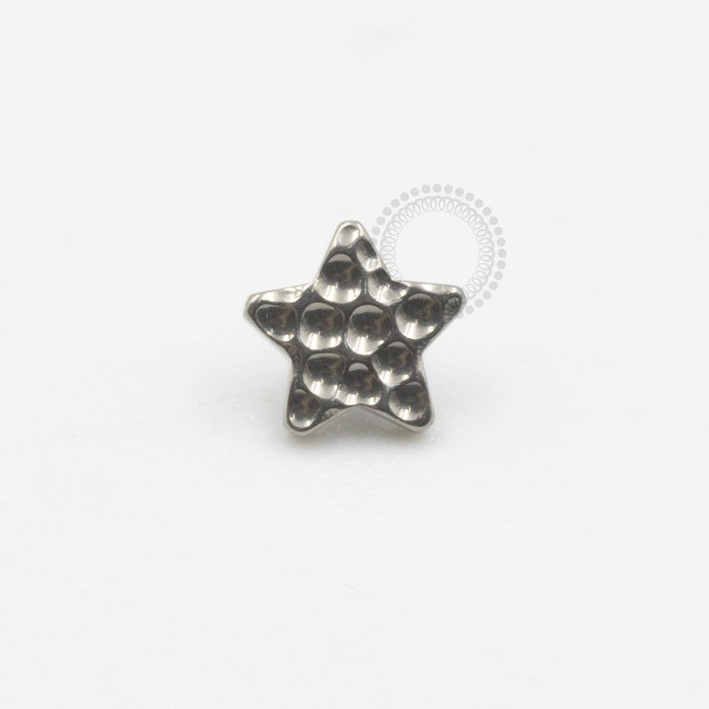 TN363 Topo Estrela Martelado Titânio
