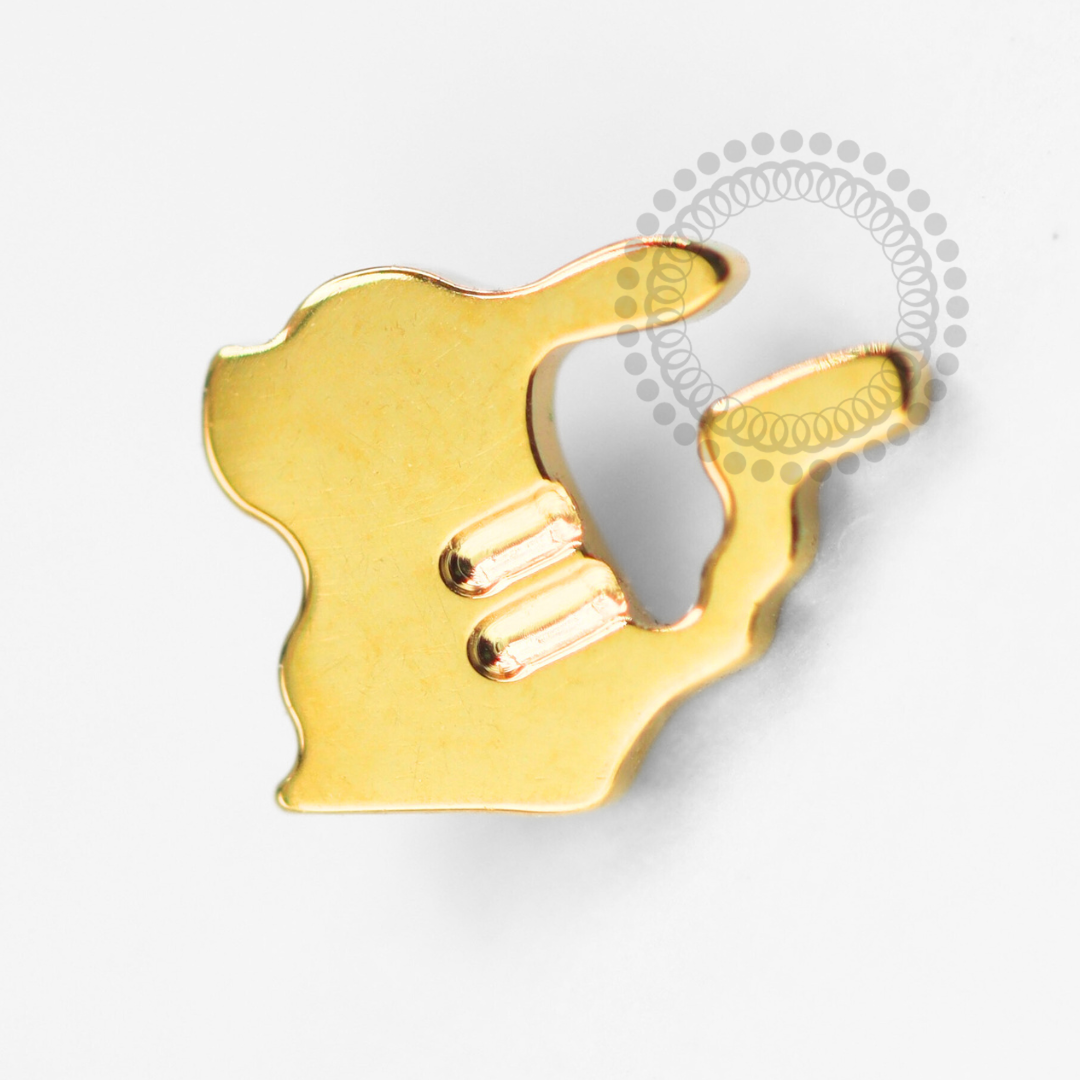 TN1597 Topo Pikachu Titânio PVD Gold
