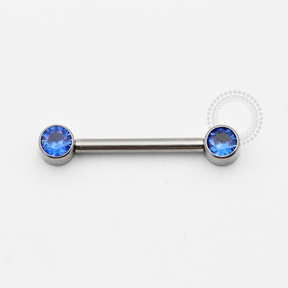 TN819 Nipple CZ Flat Push Pin Unilateral Titânio ASTM F136