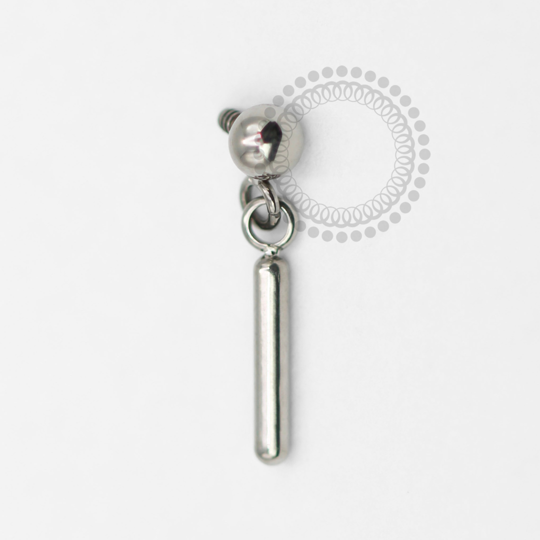 TN1740 Topo Mini Esfera Com Pingente Titânio ASTM F-136