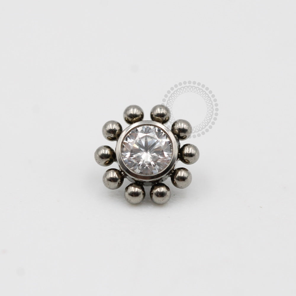 TN121 Topo Sol Zirconia com Esferas Titânio ASTM F-136