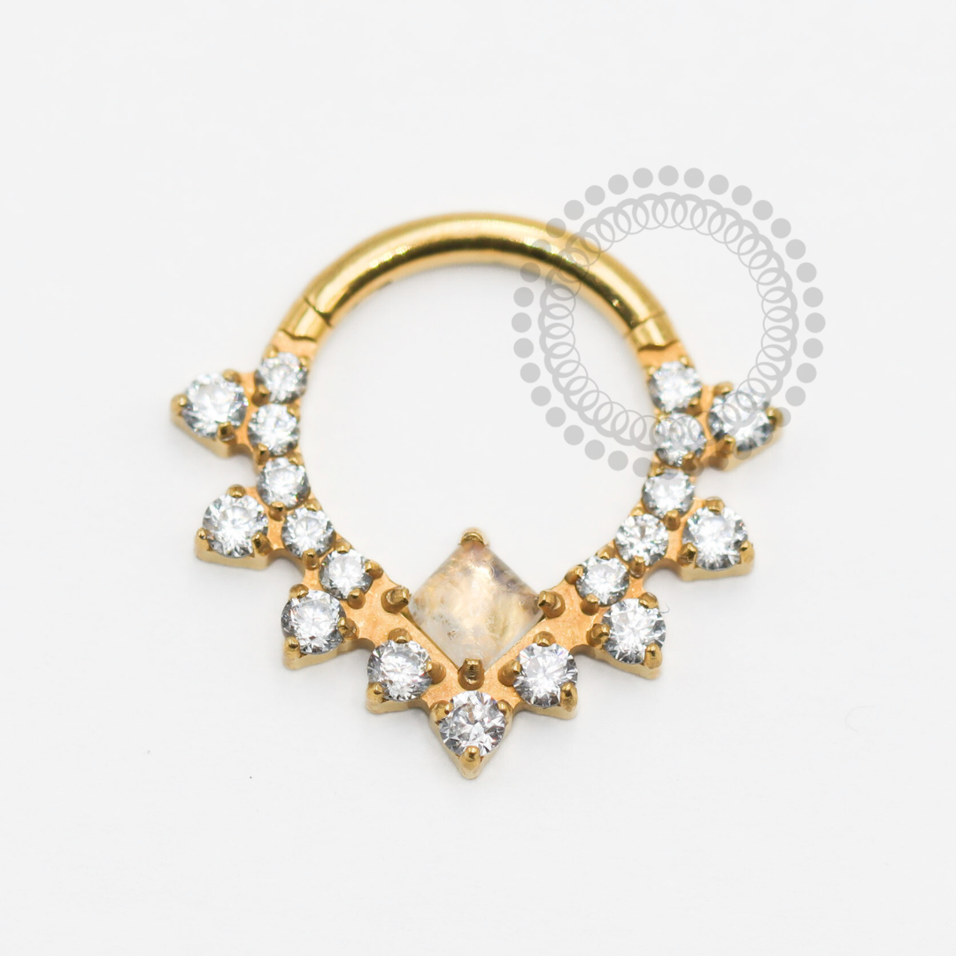 TN1771 Segmento Encanto Lunar Titânio PVD Gold