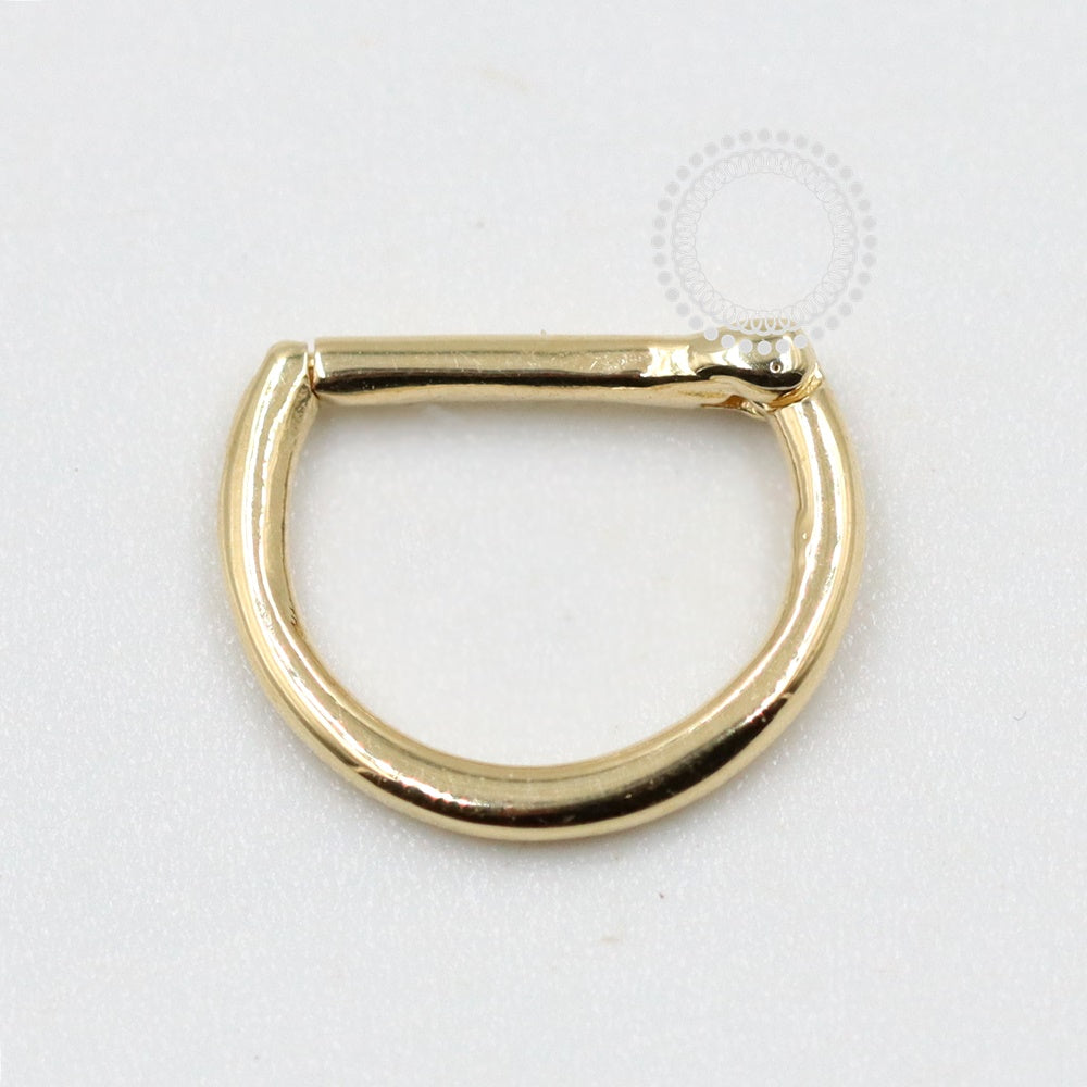 OR58 Segmento D Liso M ( 10mm 0,047g) Ouro 18K