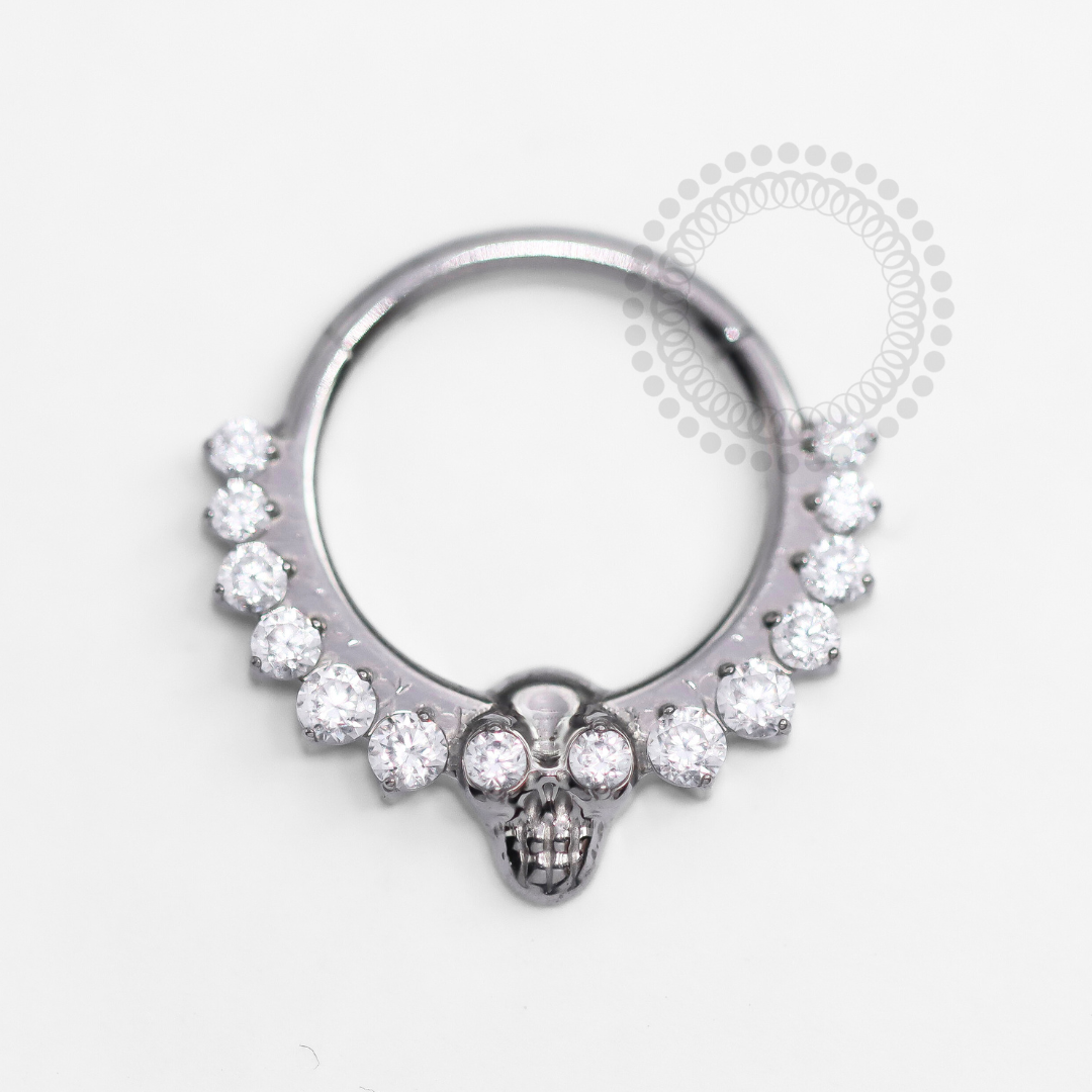 TN1309 Skull Studded Titanium ASTM F-136 Segment