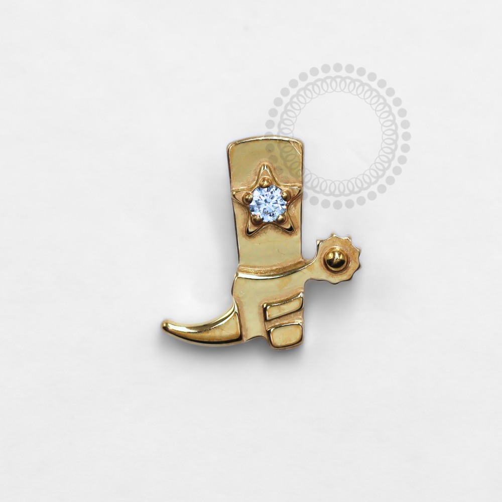 TN1228 Titanium PVD Gold Boot Top