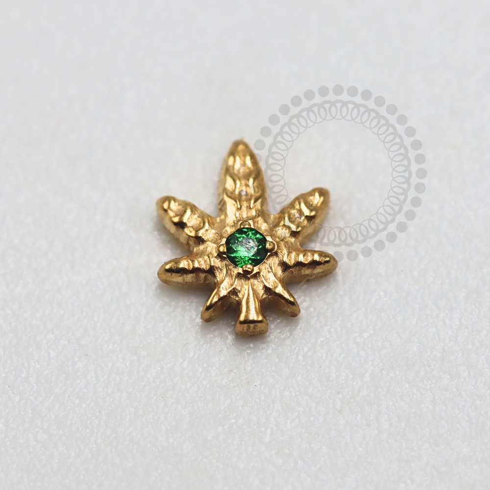 TN1170 Cannabis Top Titanium PVD Gold