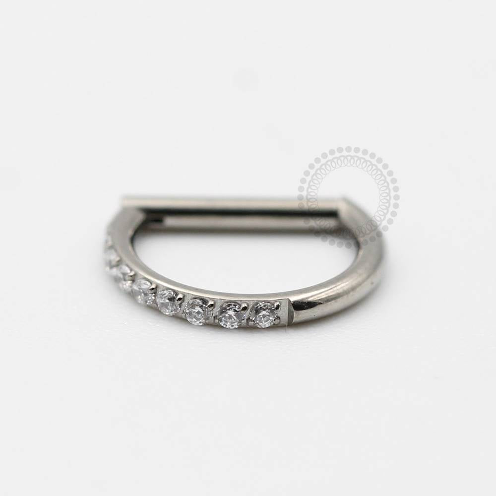 TN140 CZ Segment Side Straight Shank Titanium