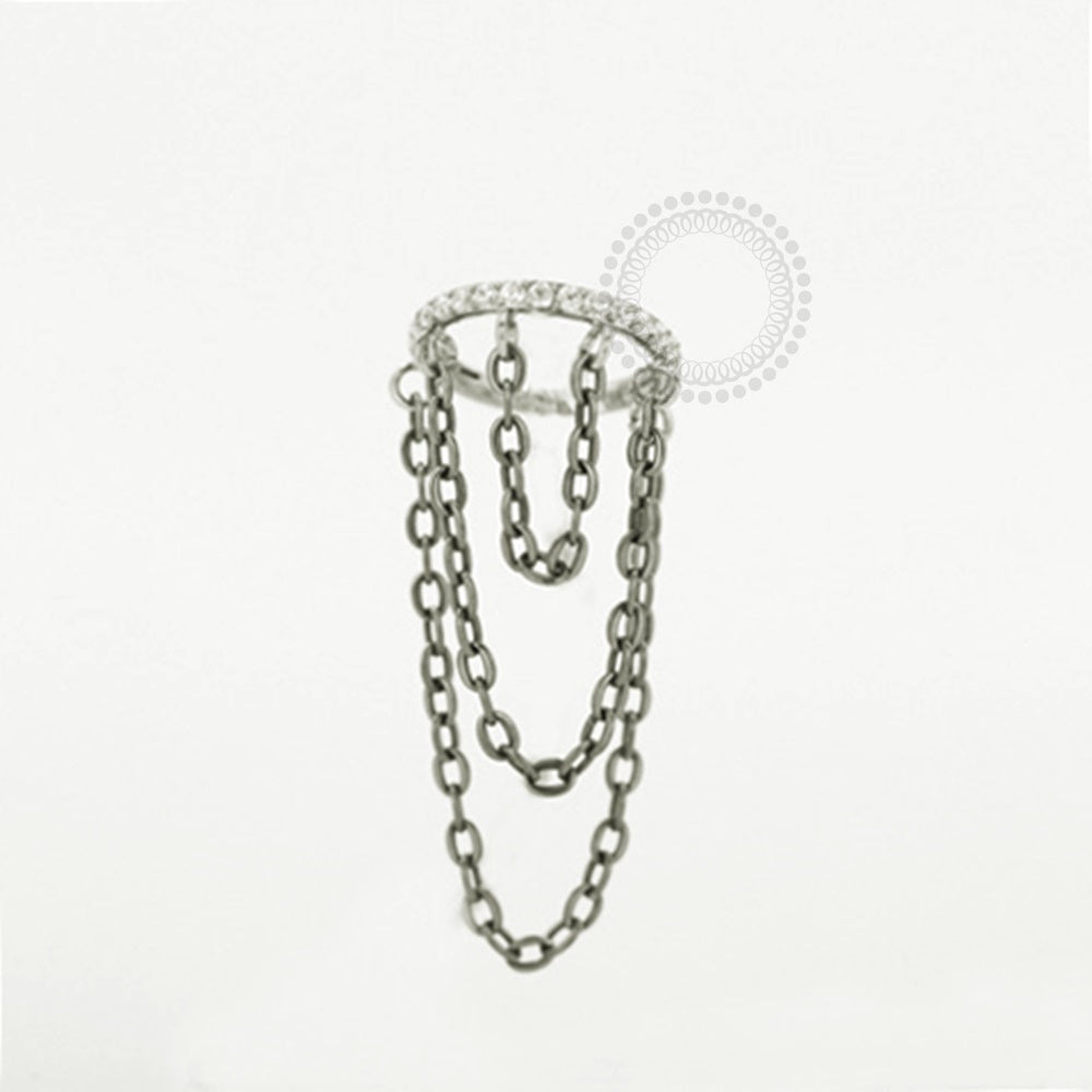 TN605 Studded Segment With Titanium Chains